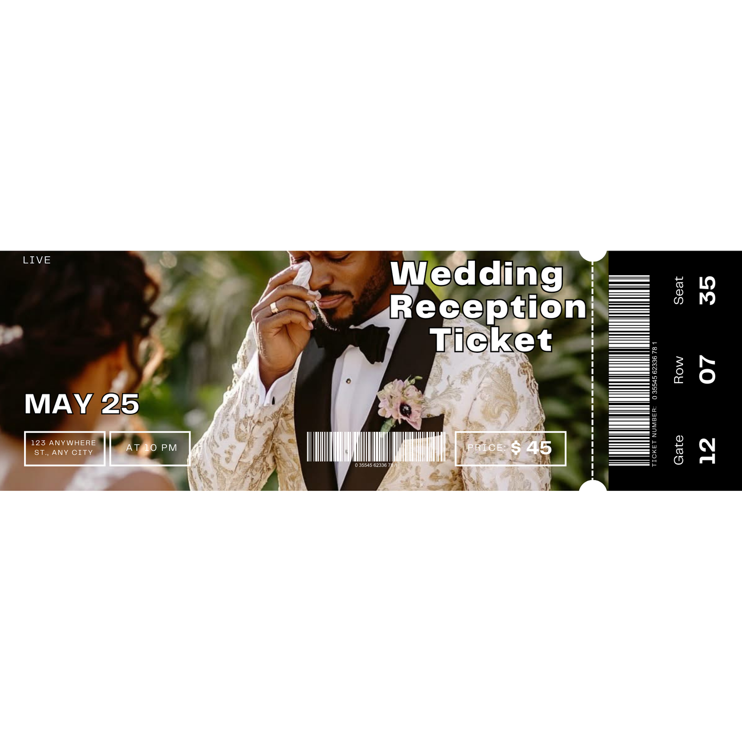 Wedding Party Ticket