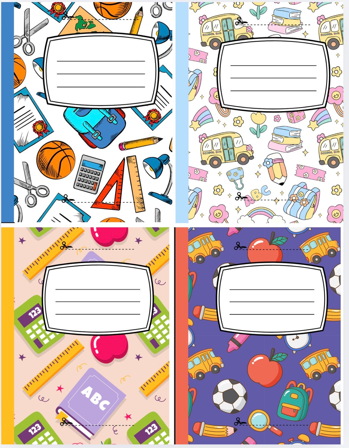 Composition Notebook Bundle