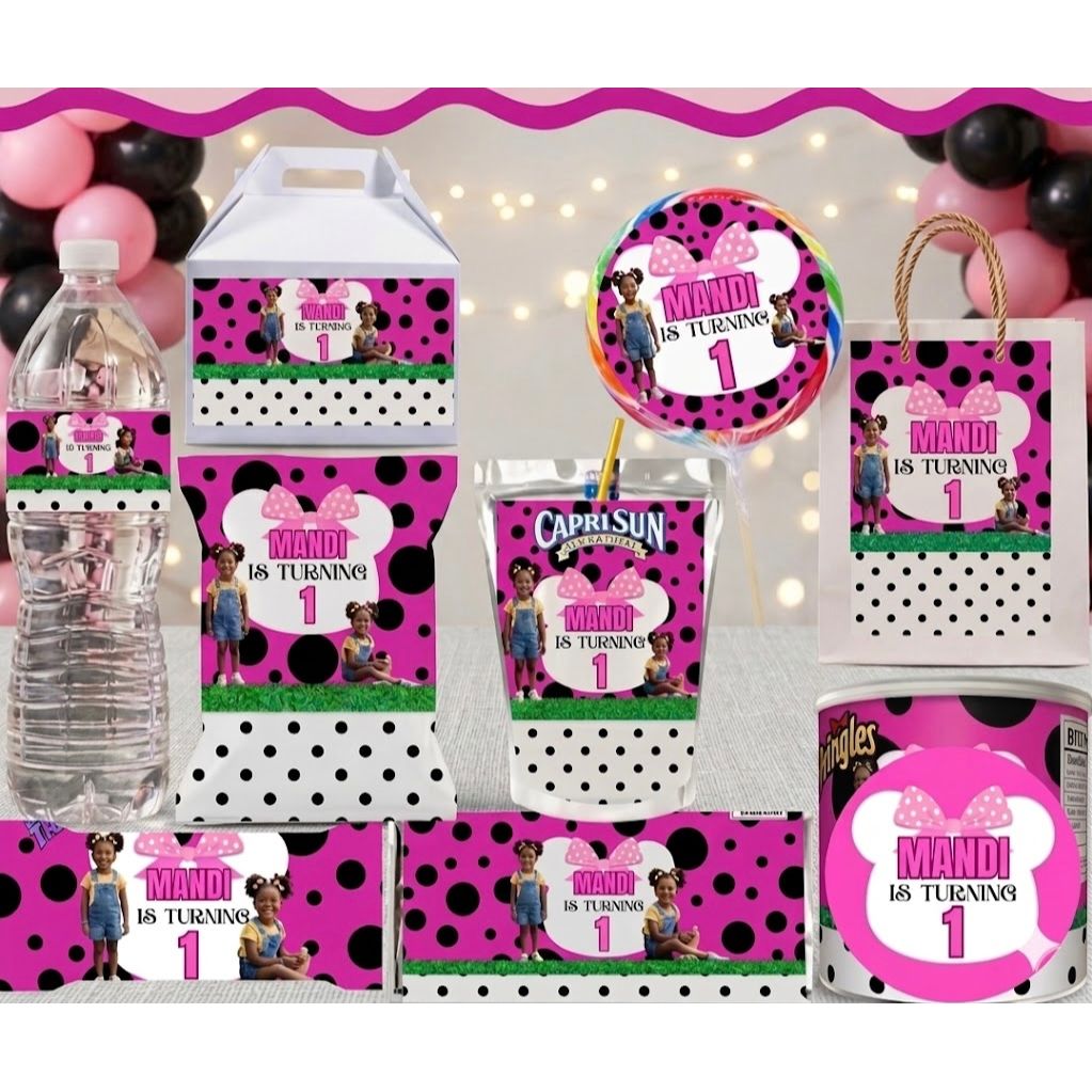 Pink Polka Dots Party Favor