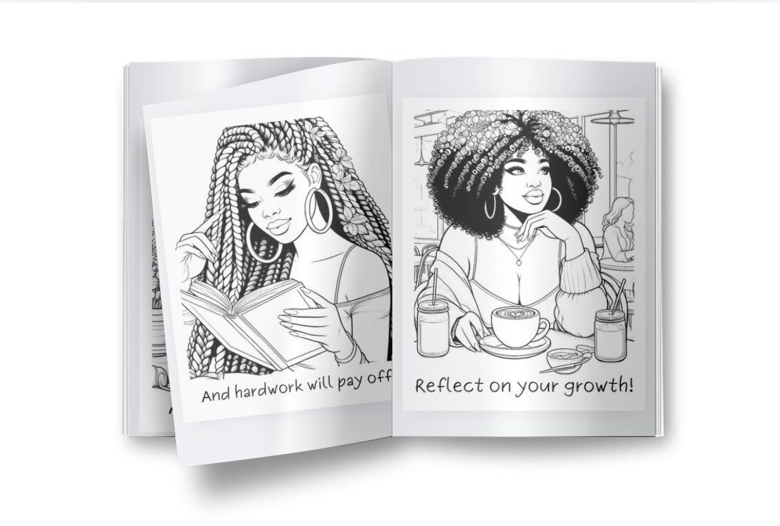 Melanin Graduation Coloring Book