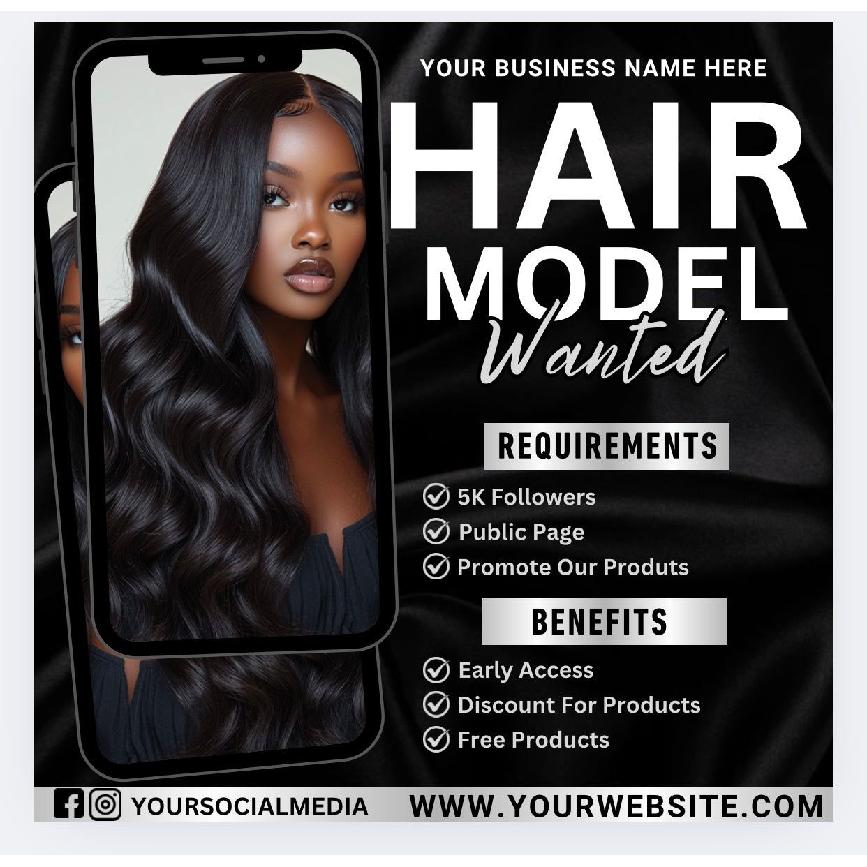 Hair Model Flyer
