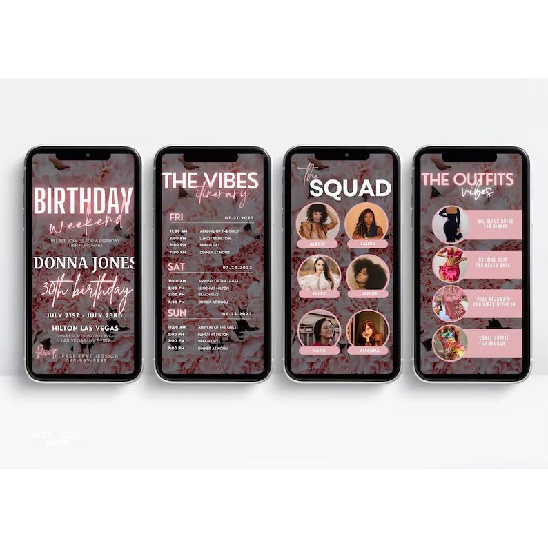 Digital Birthday Invitation