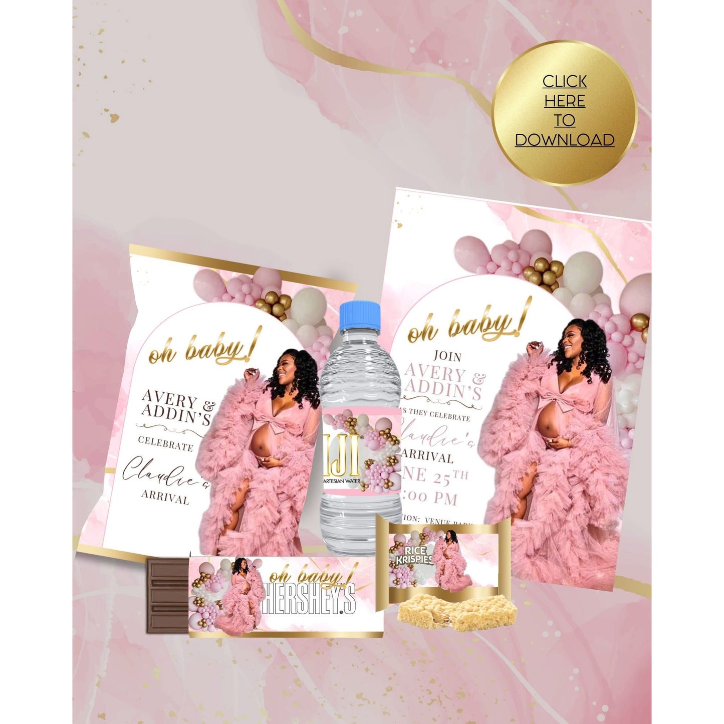 Pink Baby Shower Bundle