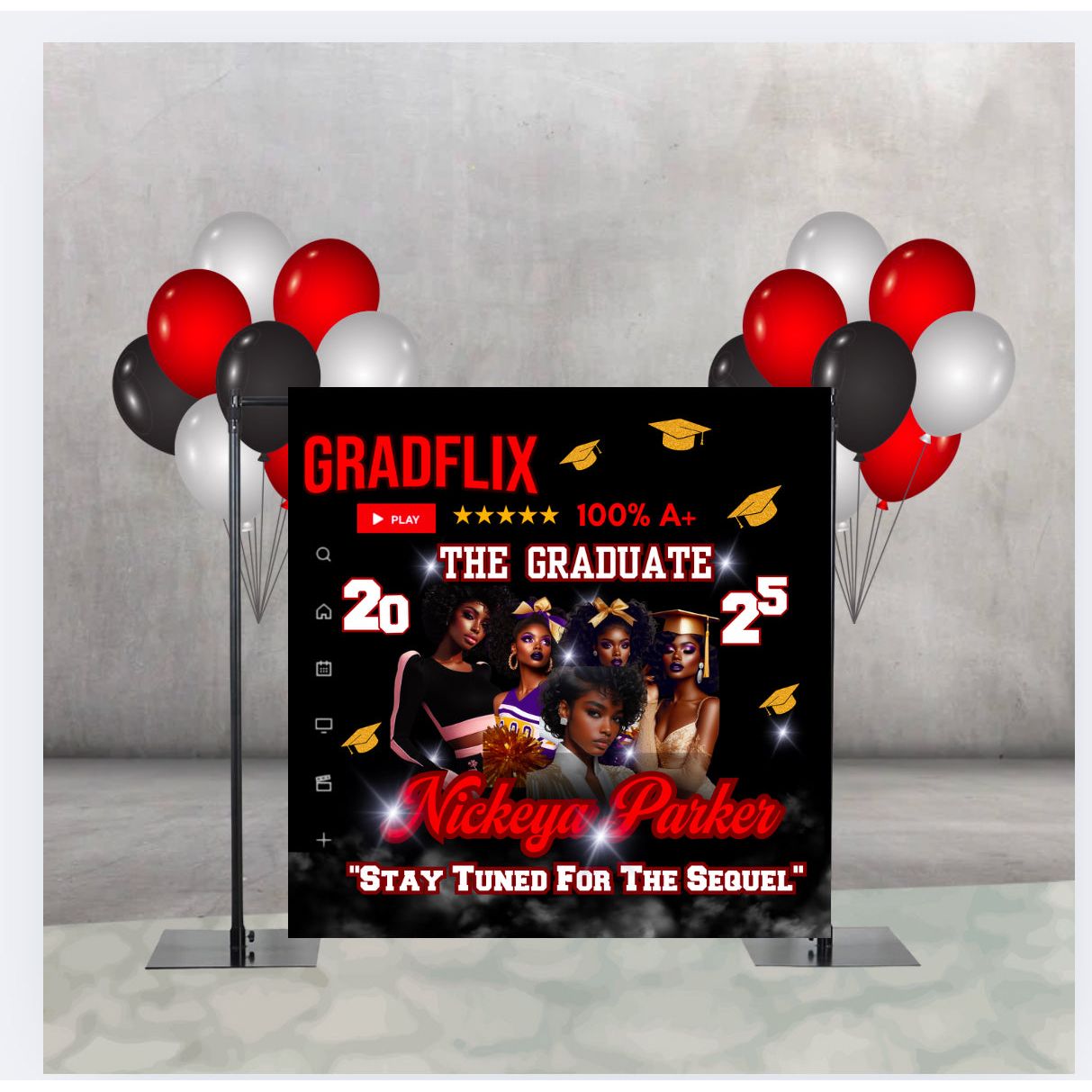 graduation back drop