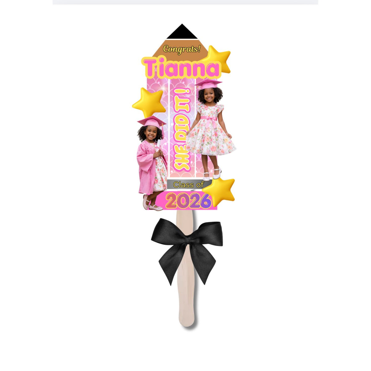 Kid’s Pencil Graduation Fan