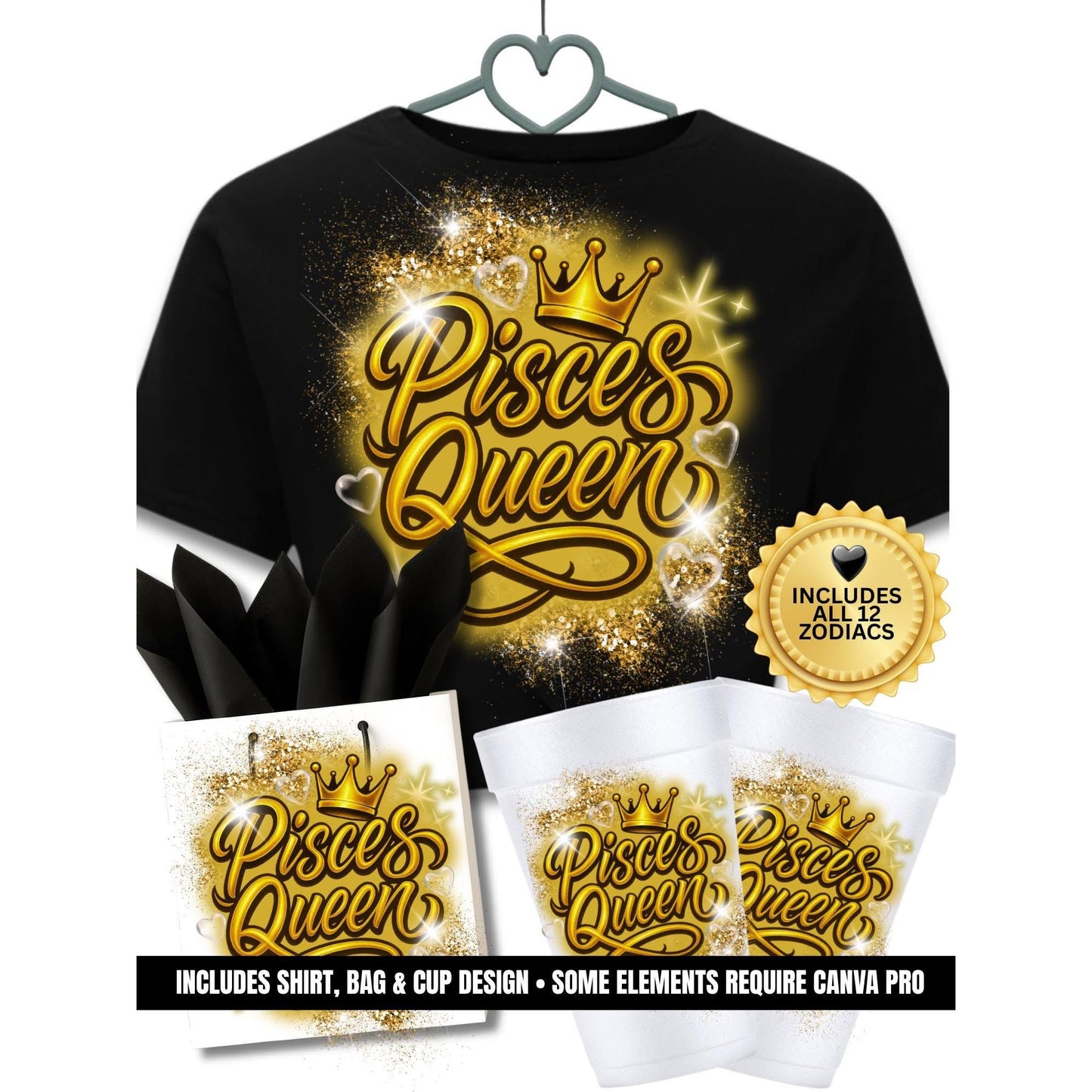 Zodiac Airbrush Birthday Bundle