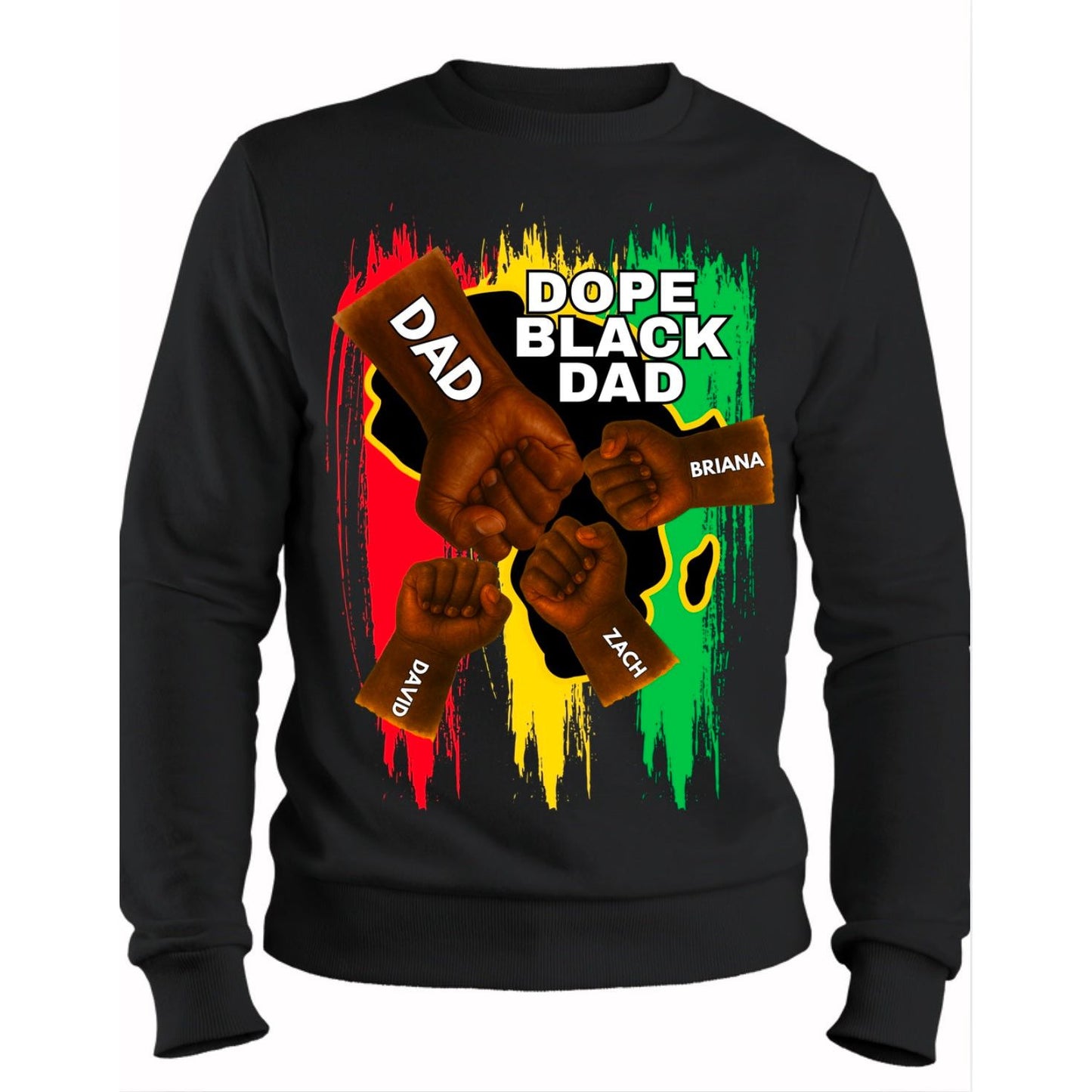 Dope Black Dad TShirt Design