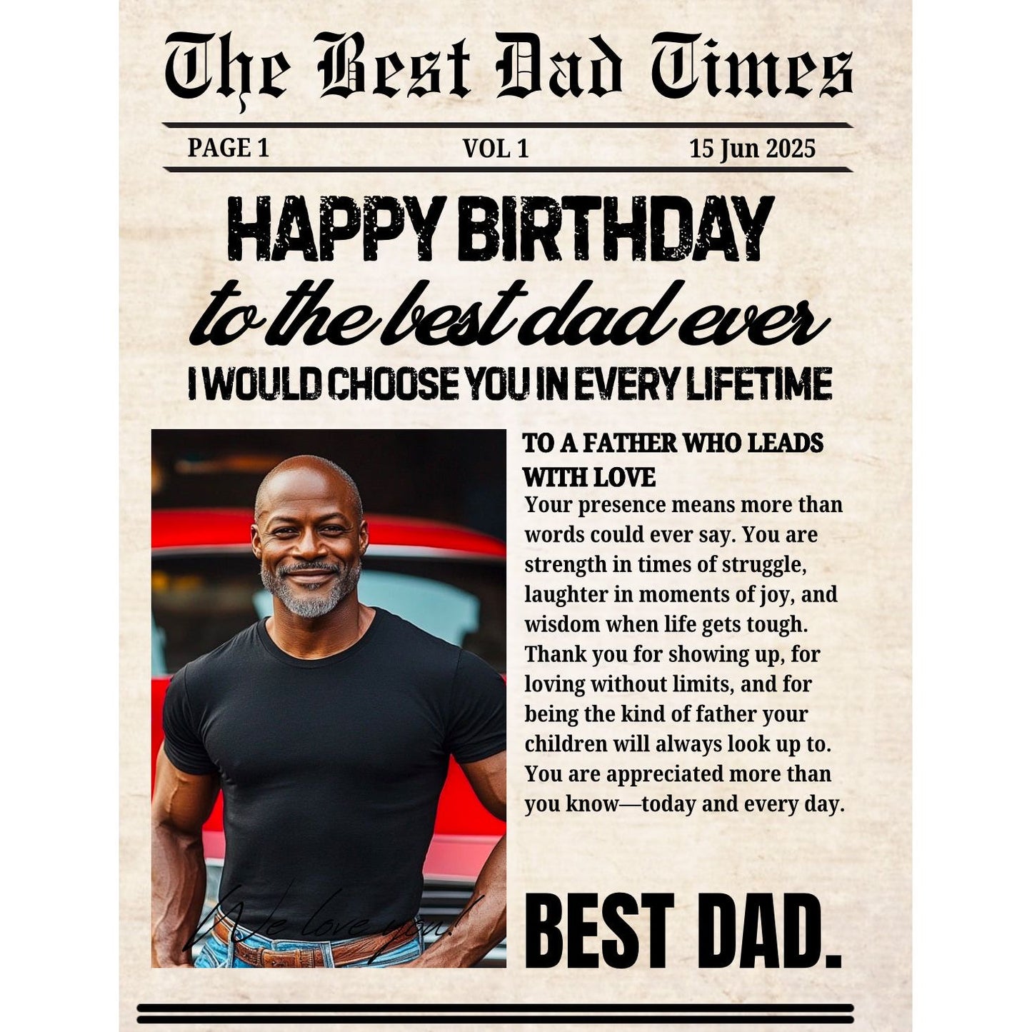 Dad Newspaper