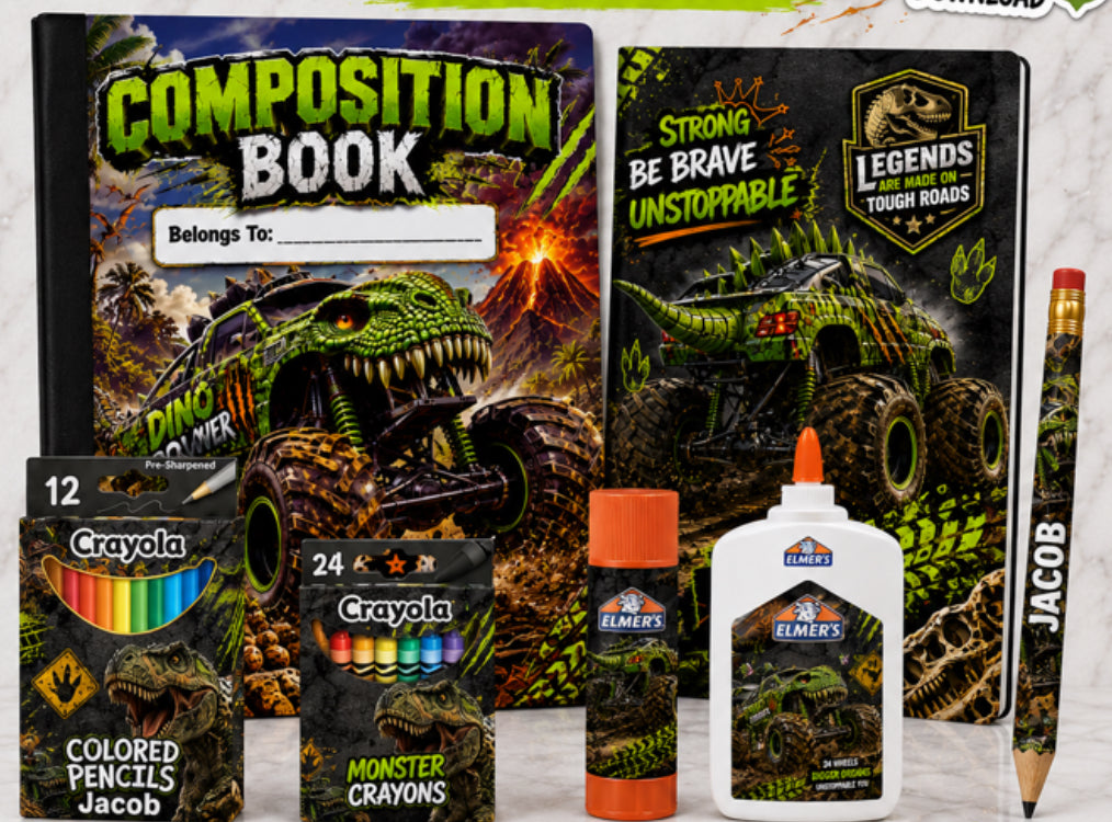 Dino School Supplies