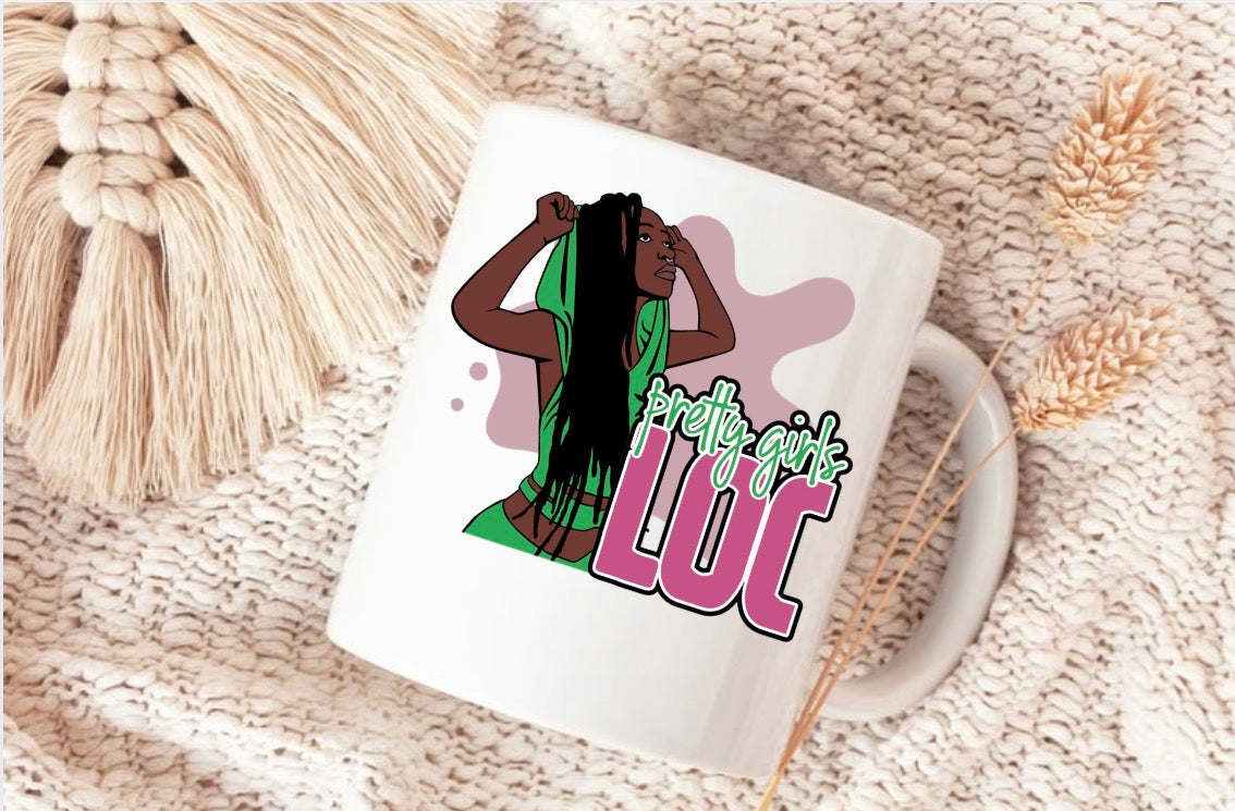 Pretty Girl’s Loc Sublimation Mug