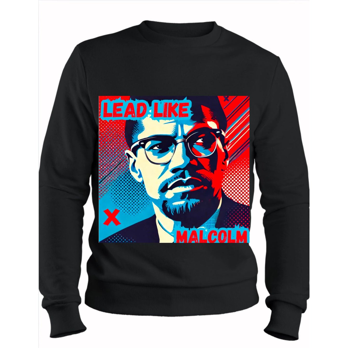 Lead Like Malcolm X T Shirt Print Design