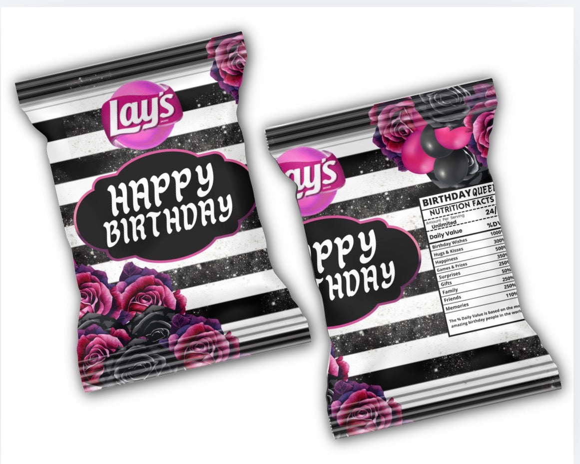 Birthday Chip Bags
