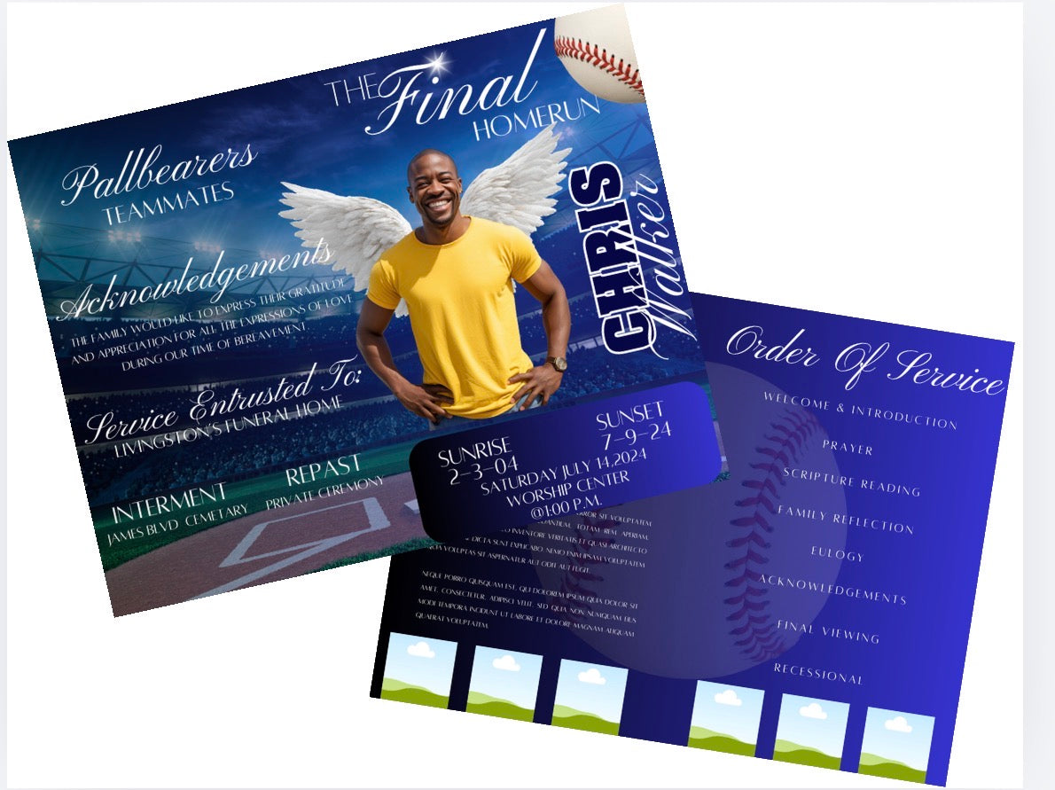 Baseball Obituary Program