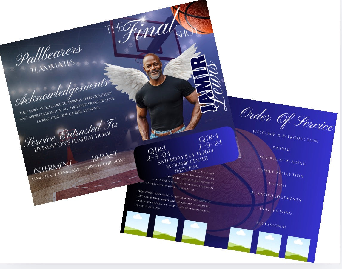 Basketball Obituary Program