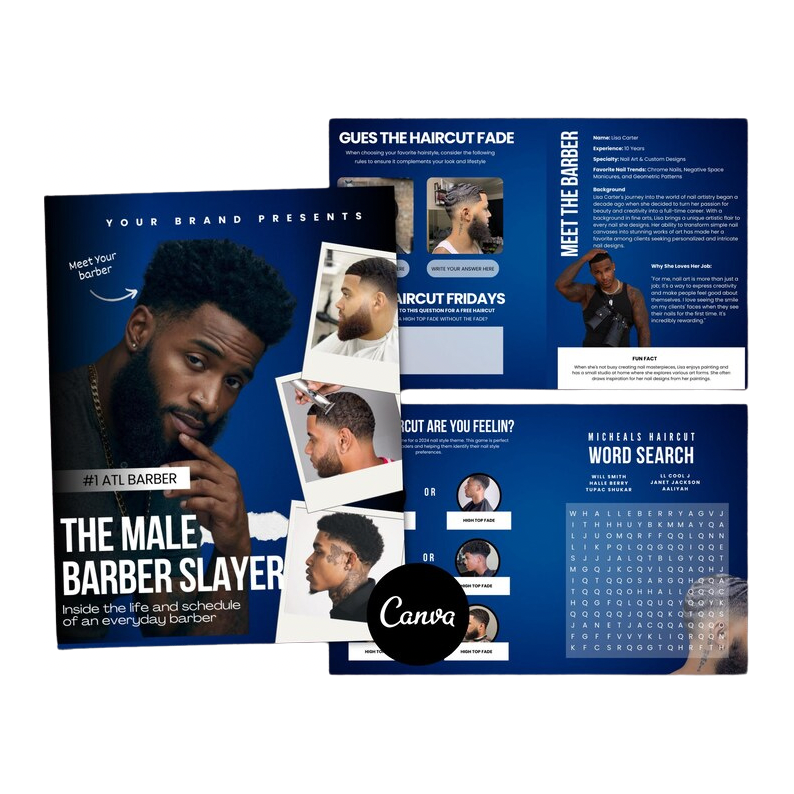 Barber Magazine Design