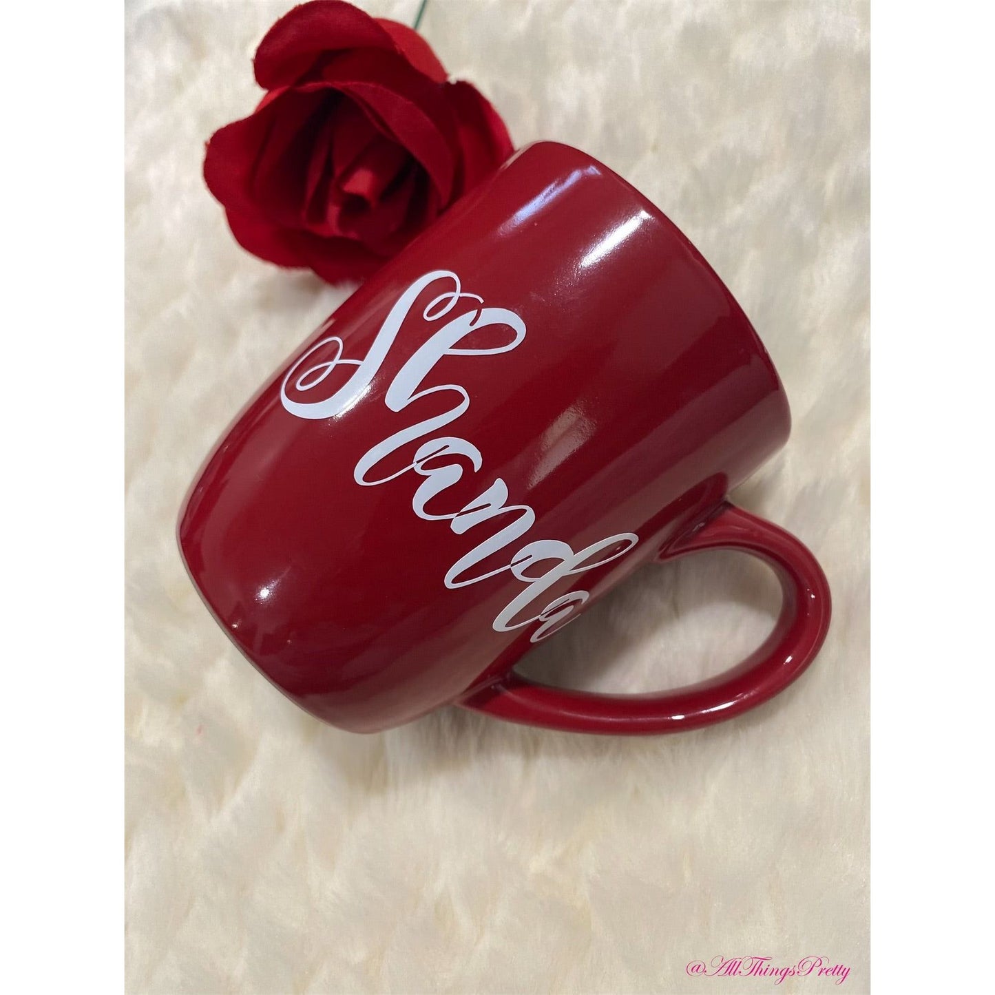 Red bandana mug