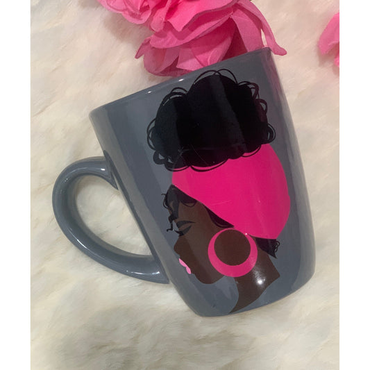 Curly puff mug