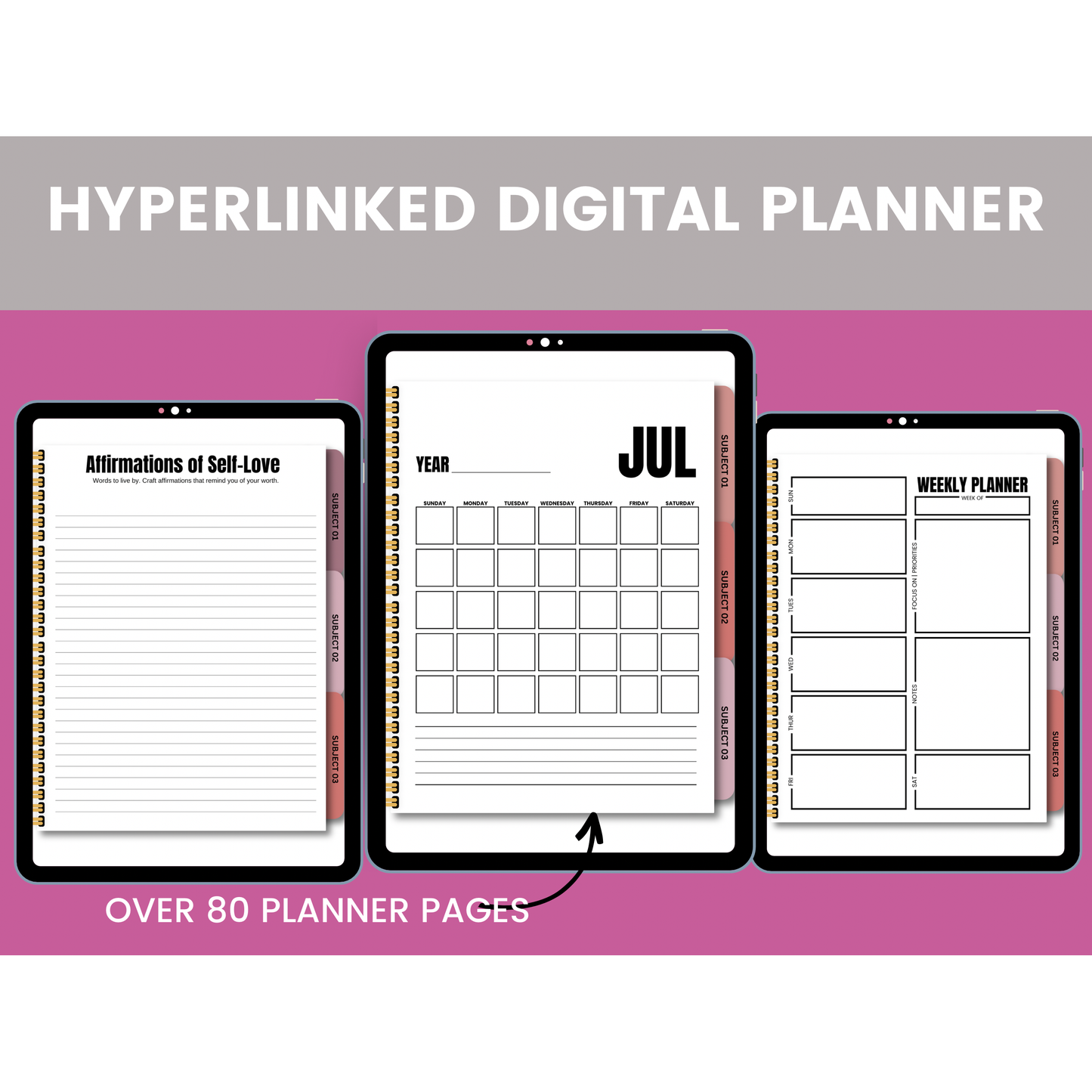 Hyperlinked Digital Planner