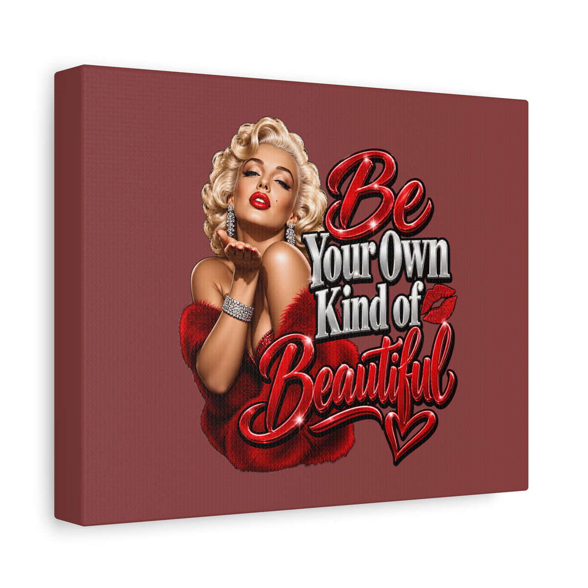 Be Your Own Kind of Beautiful Marilyn Monroe Canvas Wall Art