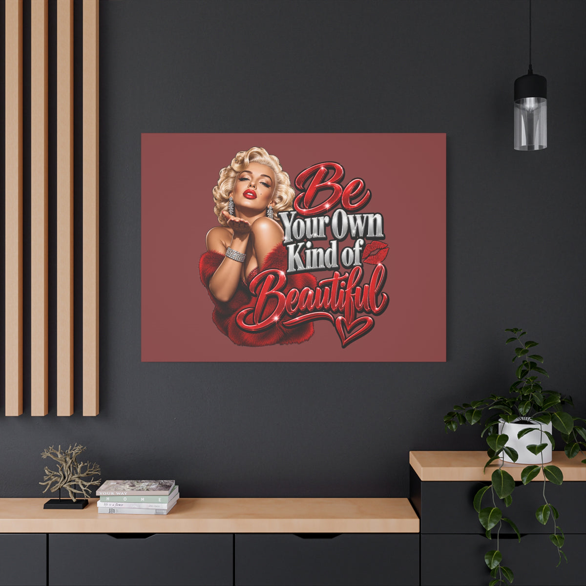 Be Your Own Kind of Beautiful Marilyn Monroe Canvas Wall Art