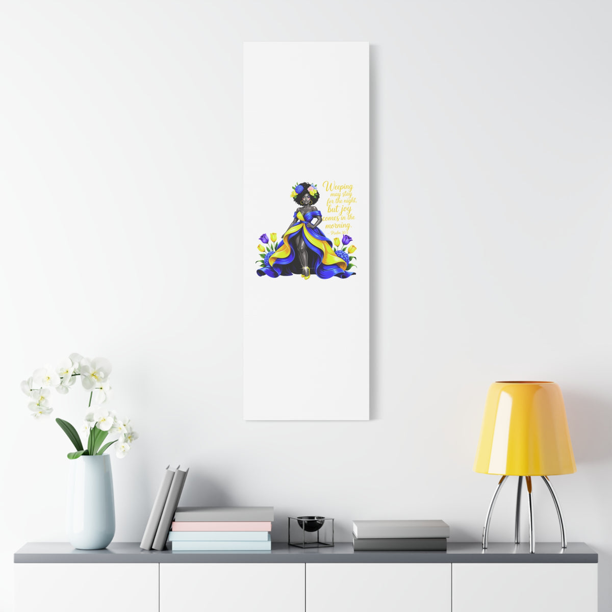 Joy Comes in the Morning Psalm 30:5 Canvas