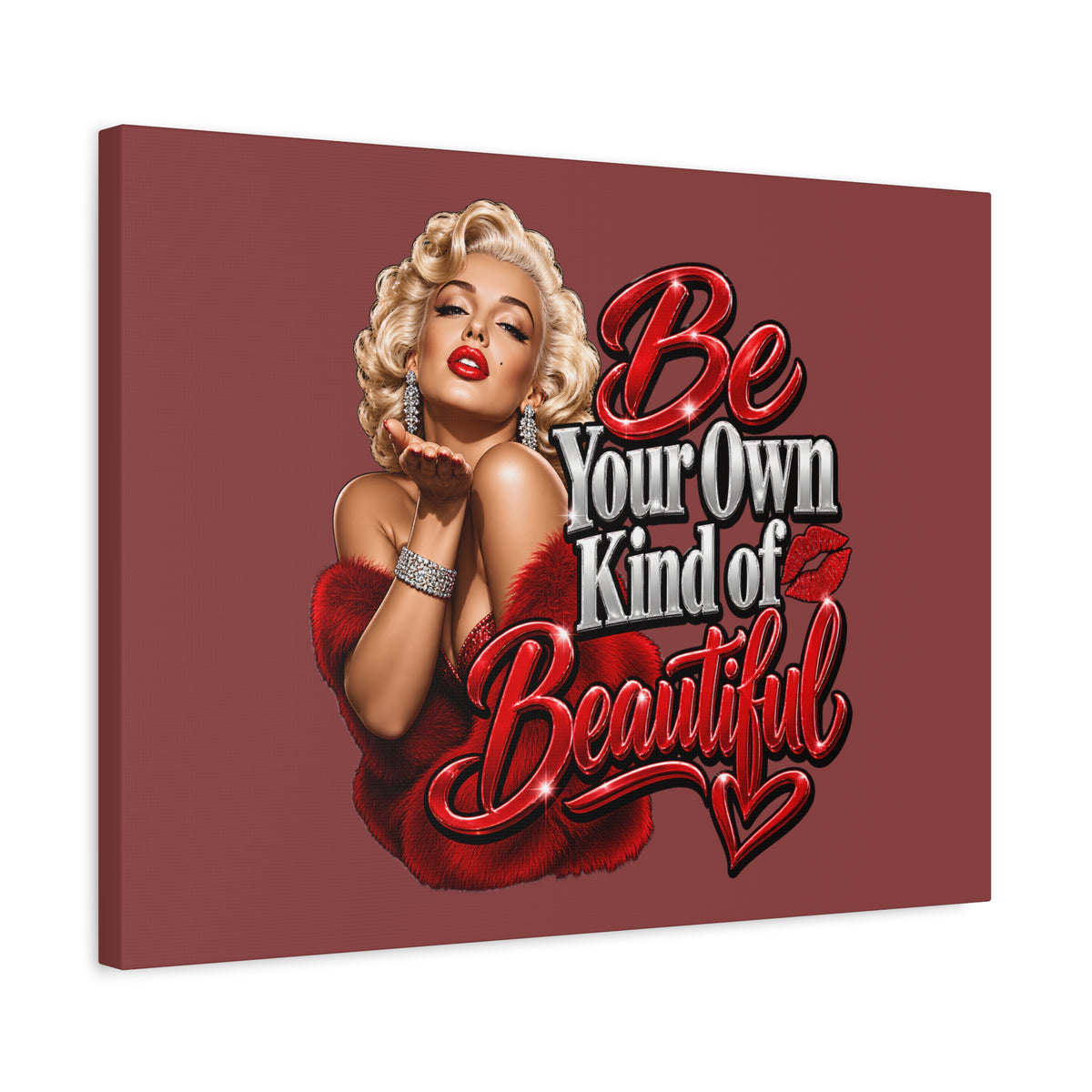 Be Your Own Kind of Beautiful Marilyn Monroe Canvas Wall Art
