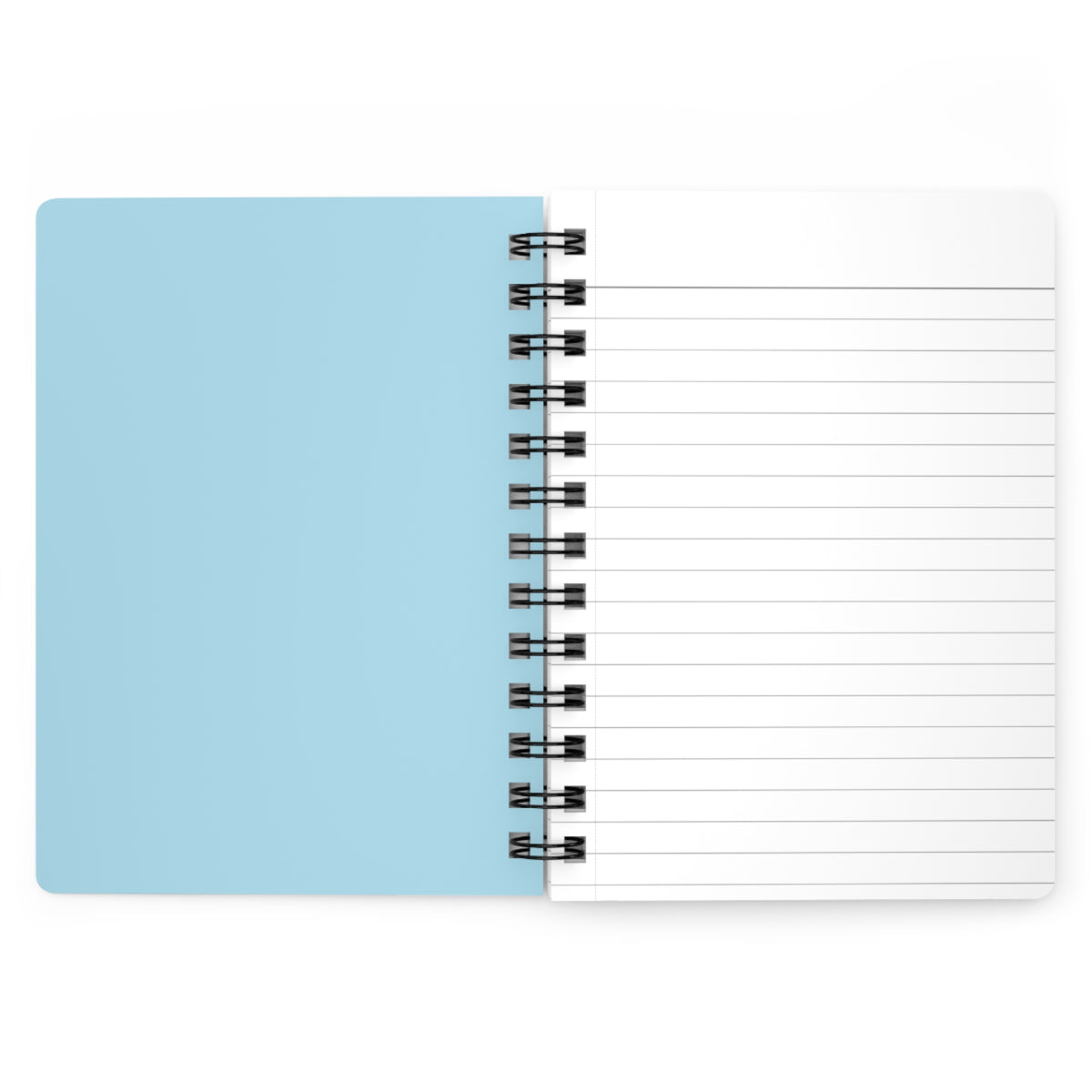 Cute Curly-Haired Fashion Girl Spiral Bound Journal