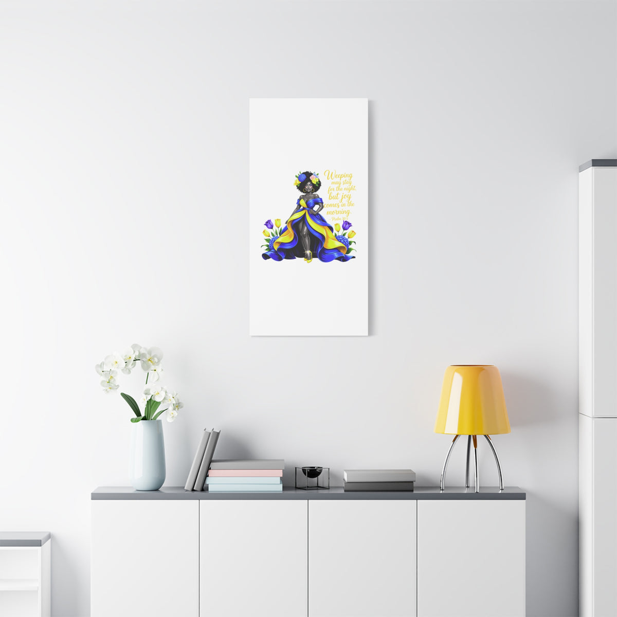 Joy Comes in the Morning Psalm 30:5 Canvas