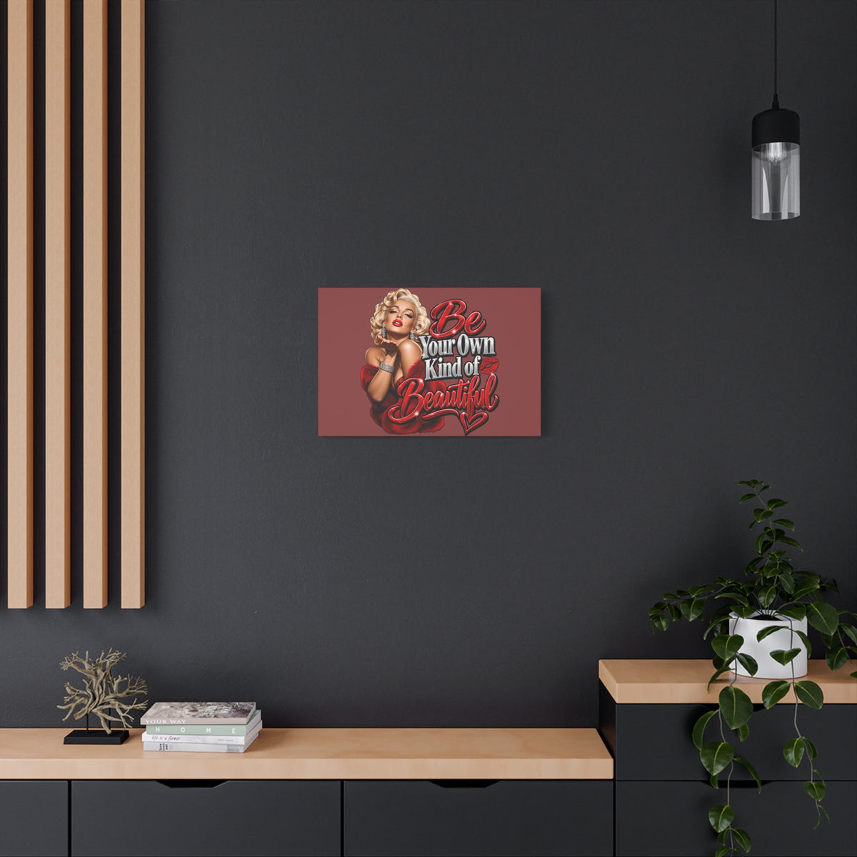 Be Your Own Kind of Beautiful Marilyn Monroe Canvas Wall Art
