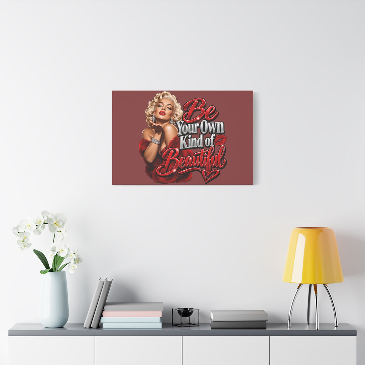 Be Your Own Kind of Beautiful Marilyn Monroe Canvas Wall Art