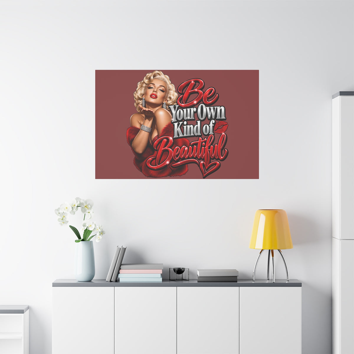Be Your Own Kind of Beautiful Marilyn Monroe Canvas Wall Art