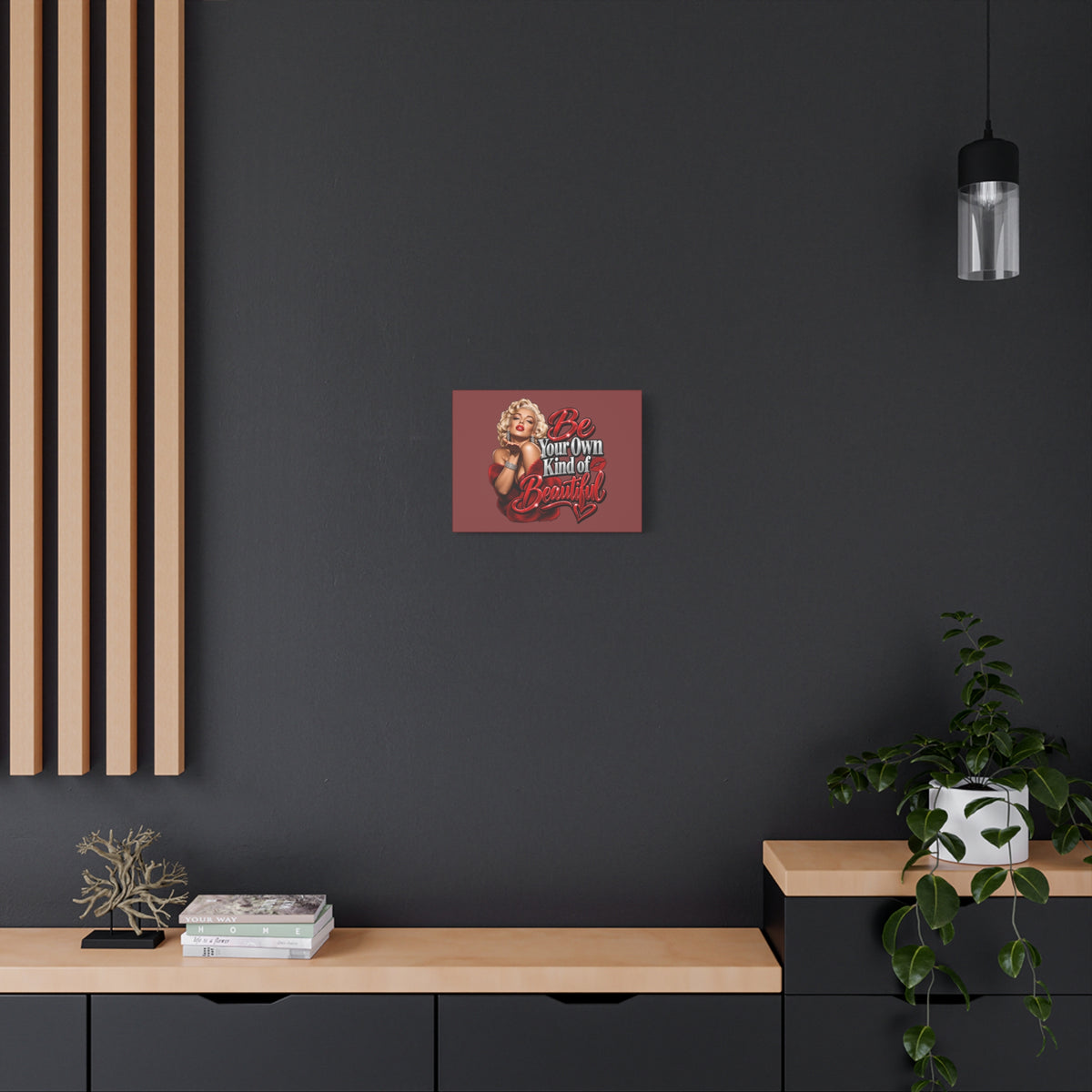 Be Your Own Kind of Beautiful Marilyn Monroe Canvas Wall Art