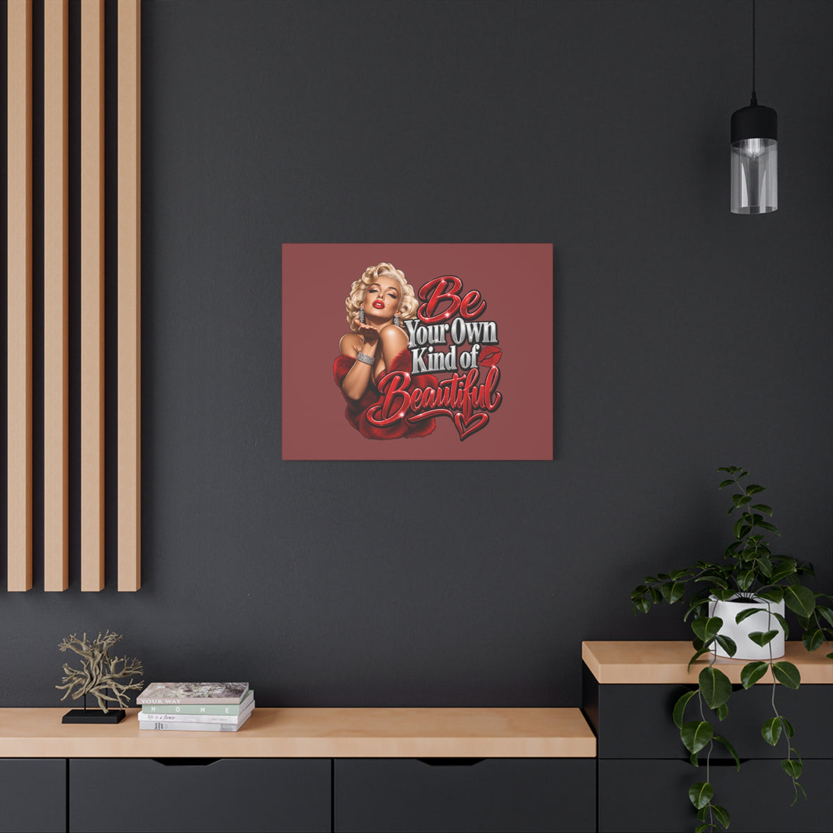 Be Your Own Kind of Beautiful Marilyn Monroe Canvas Wall Art