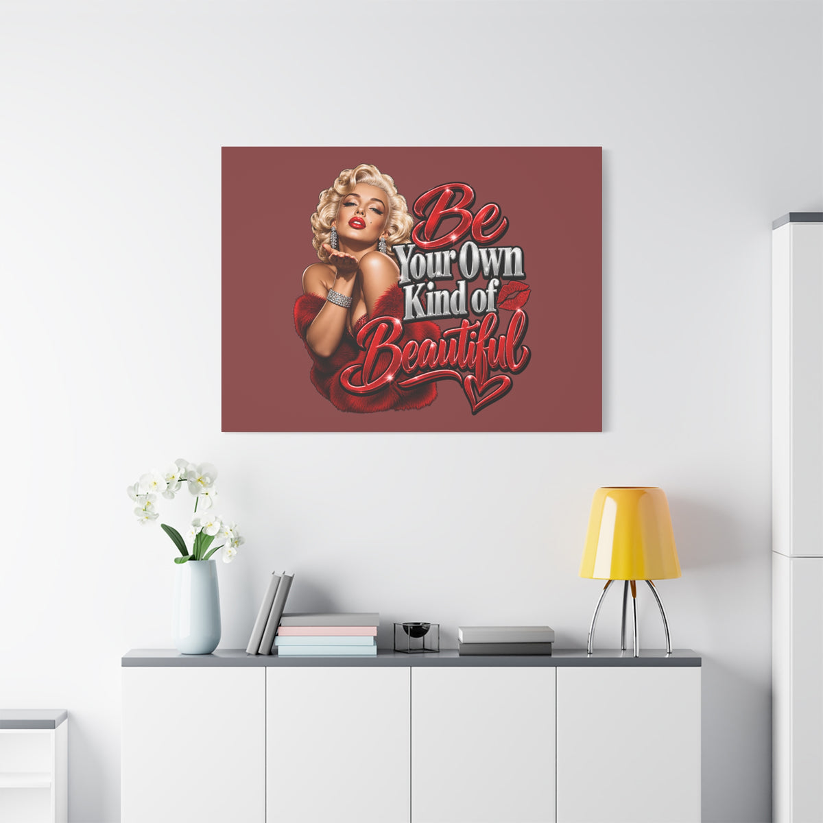 Be Your Own Kind of Beautiful Marilyn Monroe Canvas Wall Art