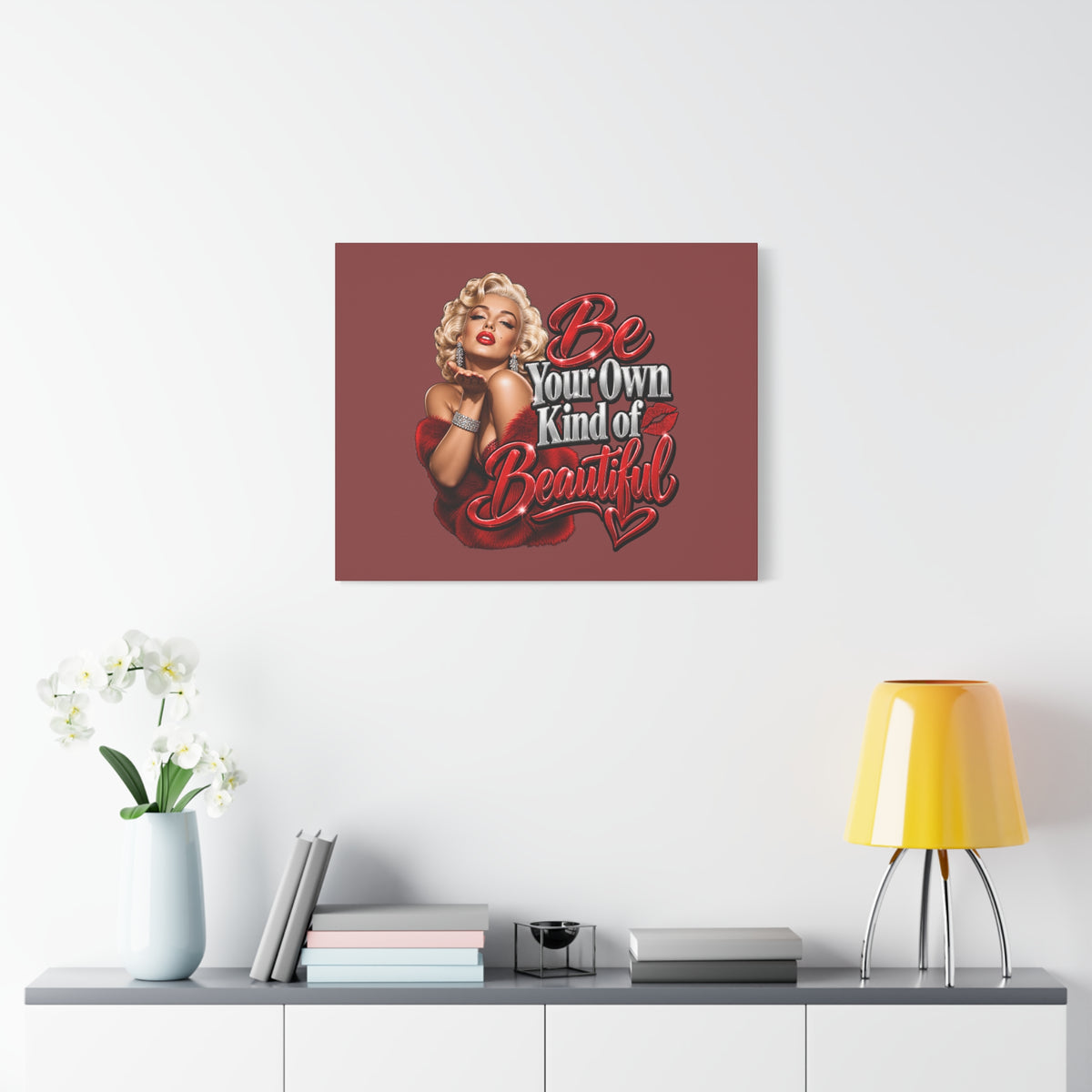 Be Your Own Kind of Beautiful Marilyn Monroe Canvas Wall Art