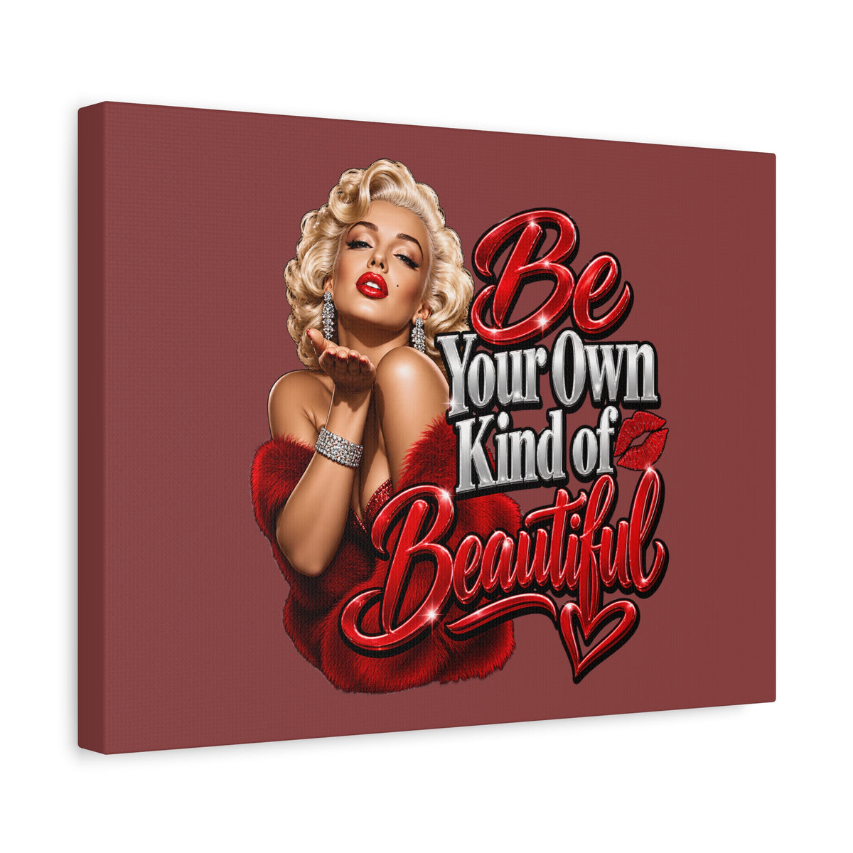 Be Your Own Kind of Beautiful Marilyn Monroe Canvas Wall Art