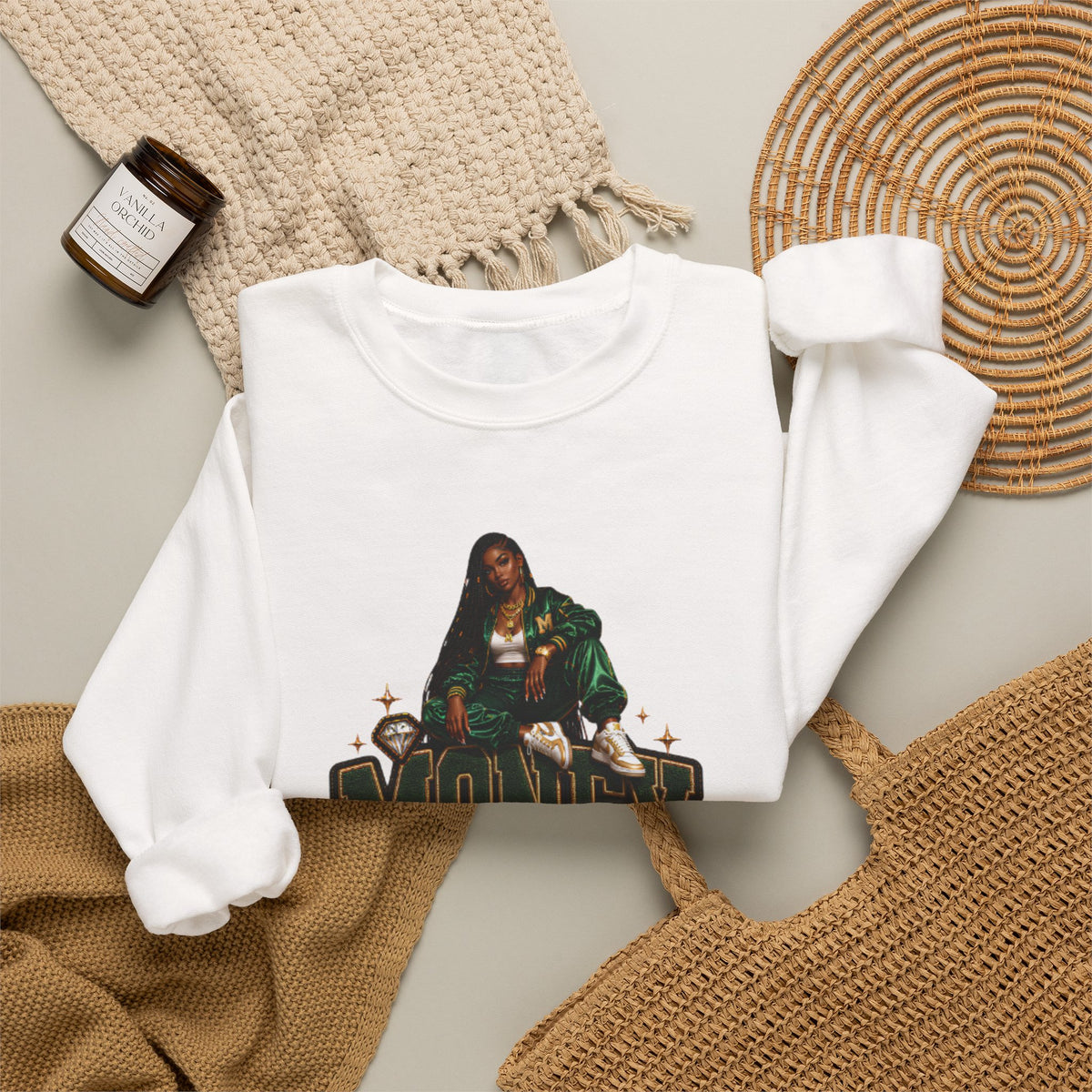Money Made graphic Crewneck Sweatshirt | Urban Hustle streetwear