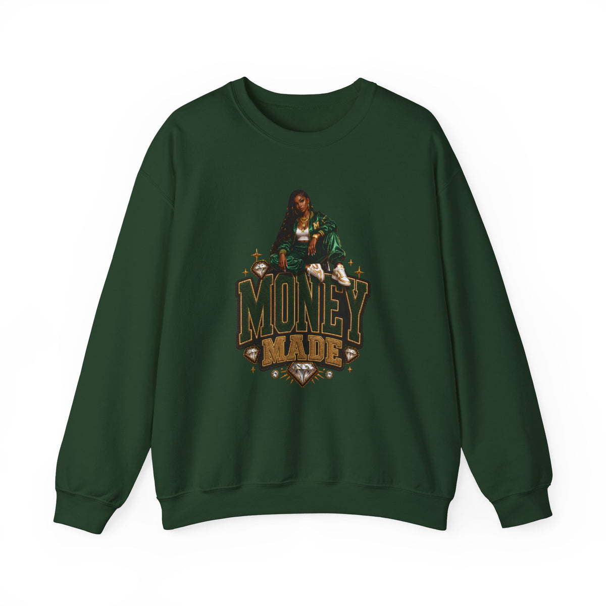 Money Made graphic Crewneck Sweatshirt | Urban Hustle streetwear