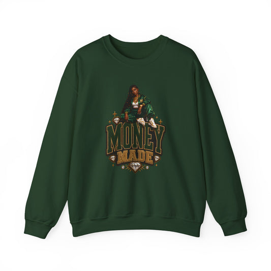Money Made graphic Crewneck Sweatshirt | Urban Hustle streetwear