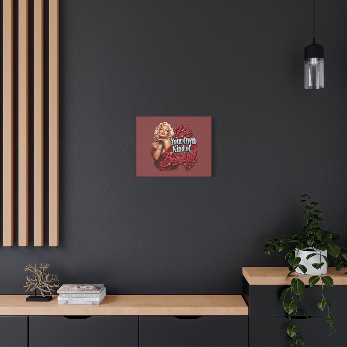Be Your Own Kind of Beautiful Marilyn Monroe Canvas Wall Art