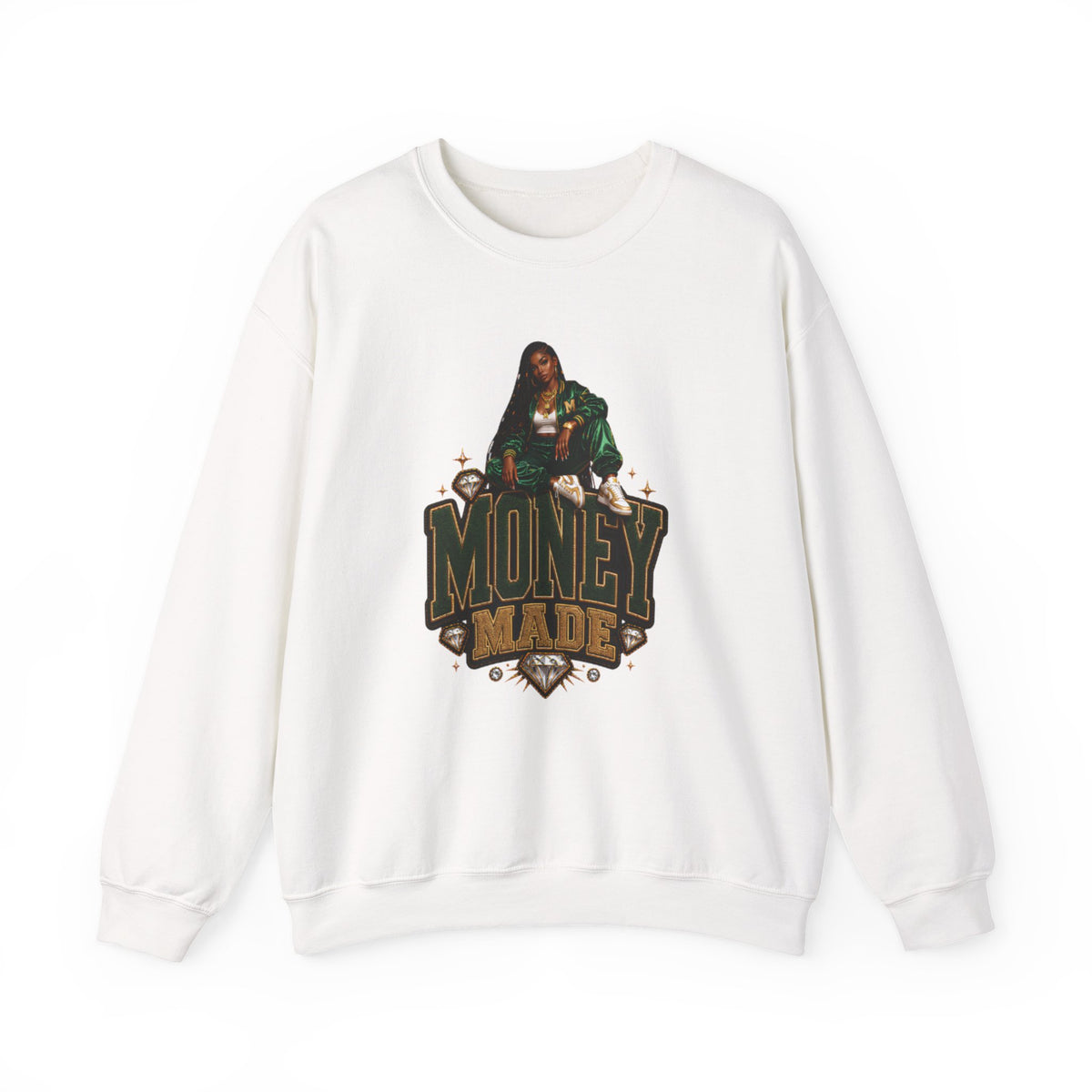 Money Made graphic Crewneck Sweatshirt | Urban Hustle streetwear
