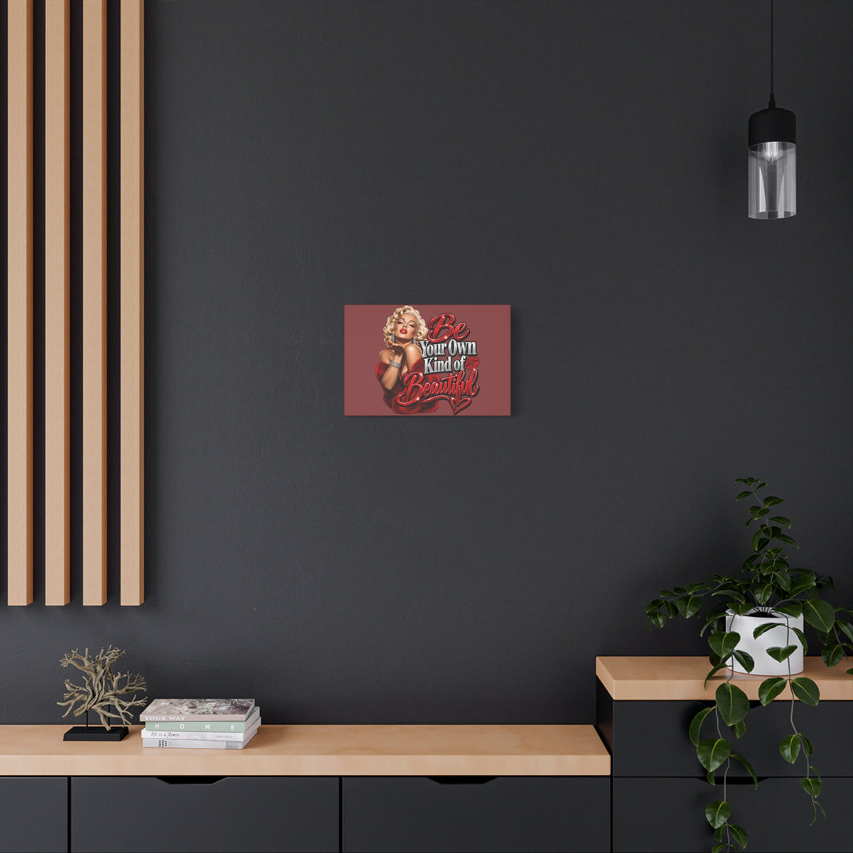 Be Your Own Kind of Beautiful Marilyn Monroe Canvas Wall Art