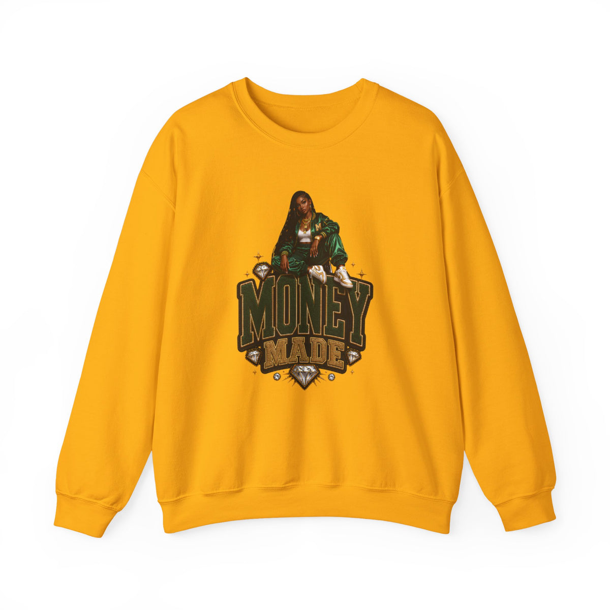Money Made graphic Crewneck Sweatshirt | Urban Hustle streetwear