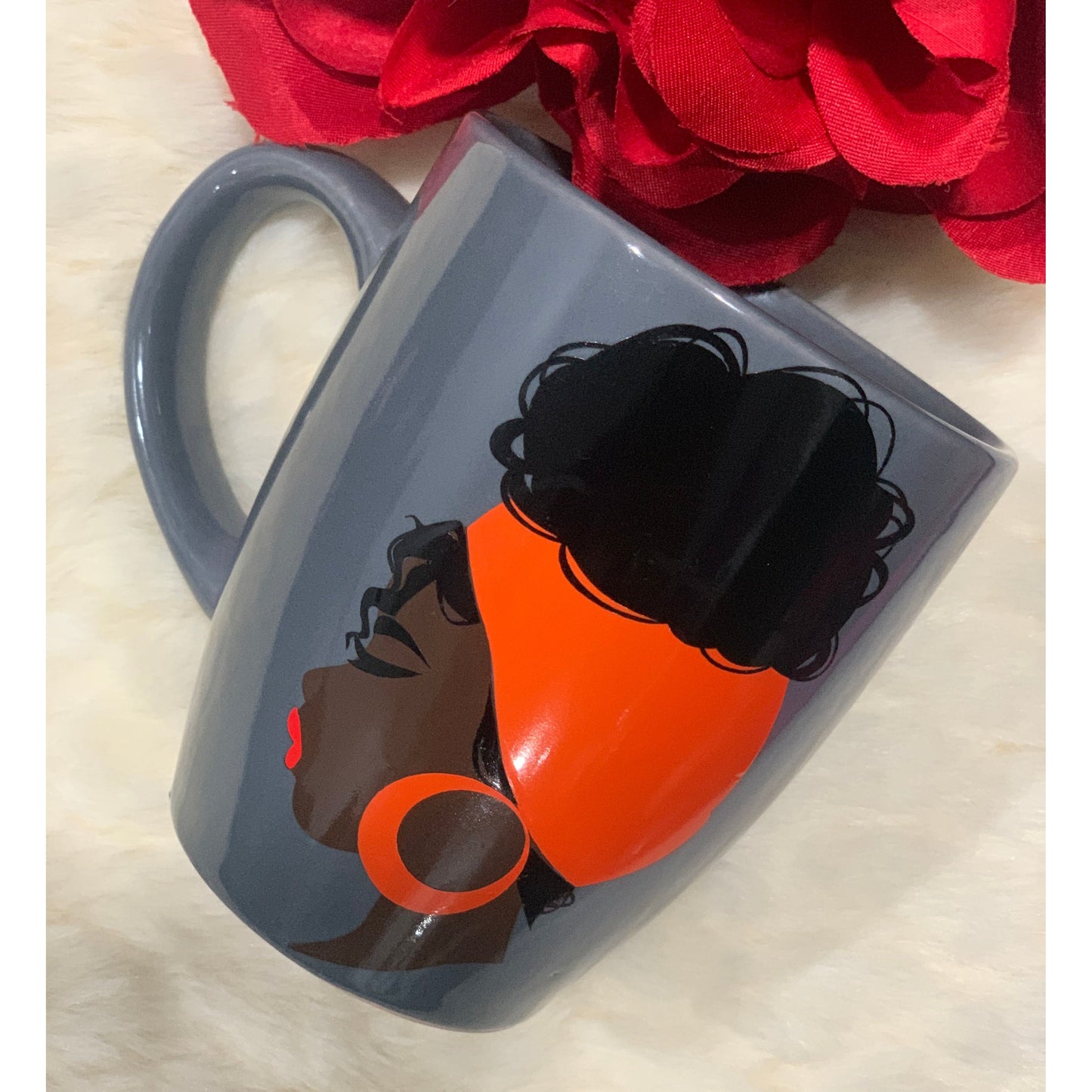 Curly puff mug