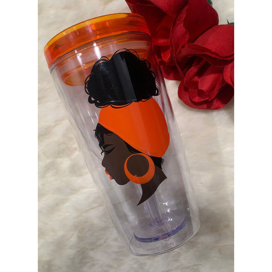 Curly puff wine tumbler