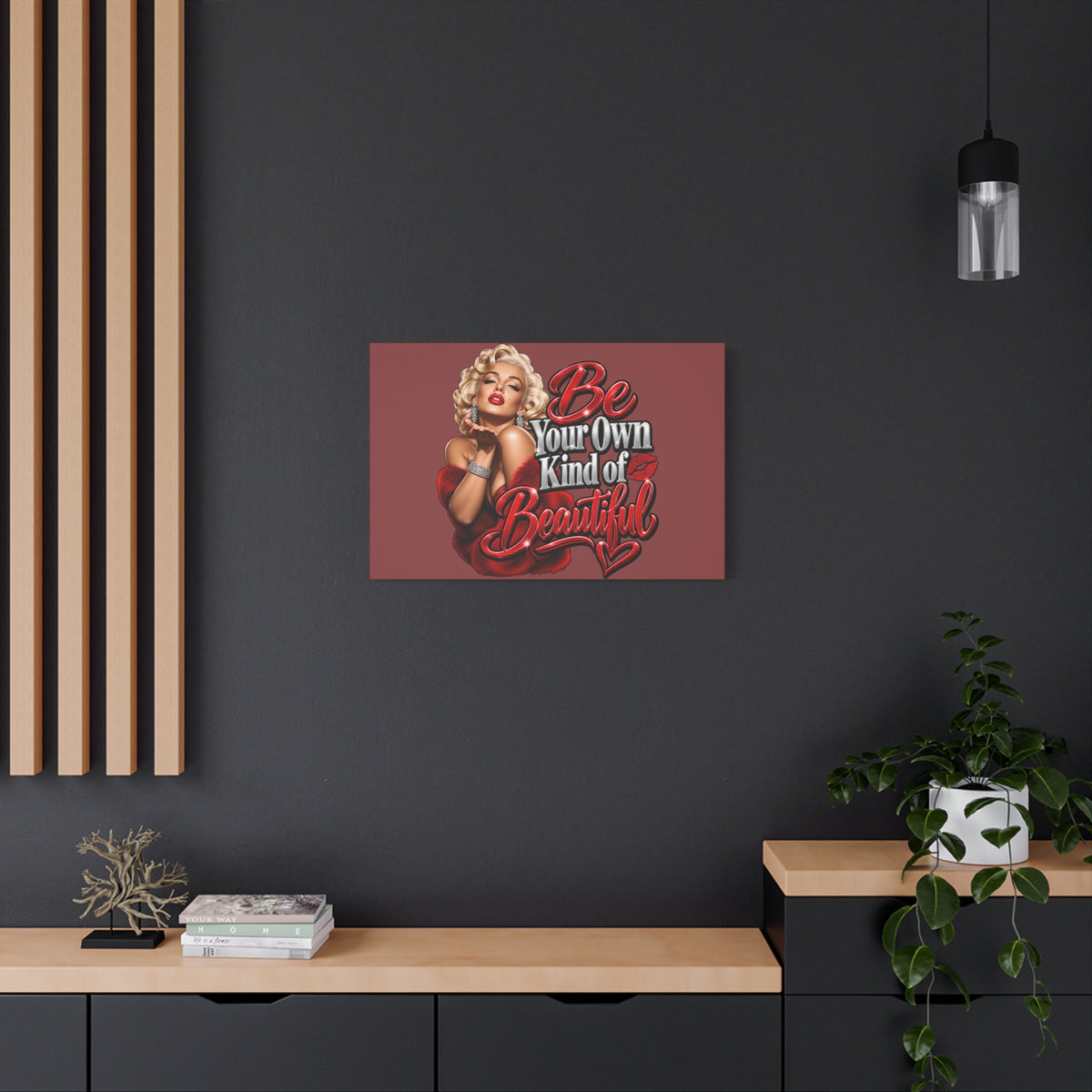 Be Your Own Kind of Beautiful Marilyn Monroe Canvas Wall Art