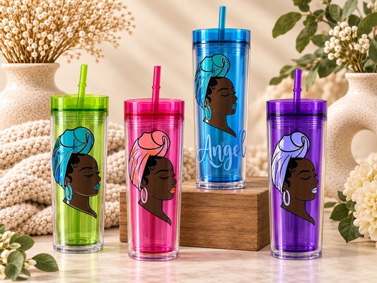 Headwrap Queen Tumbler
