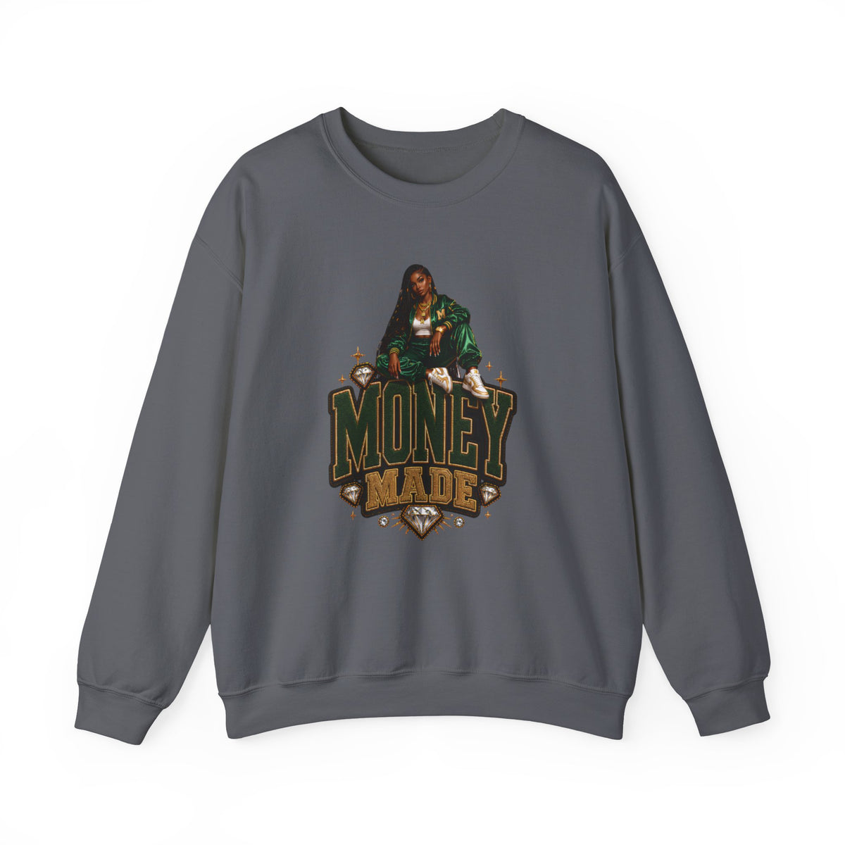 Money Made graphic Crewneck Sweatshirt | Urban Hustle streetwear