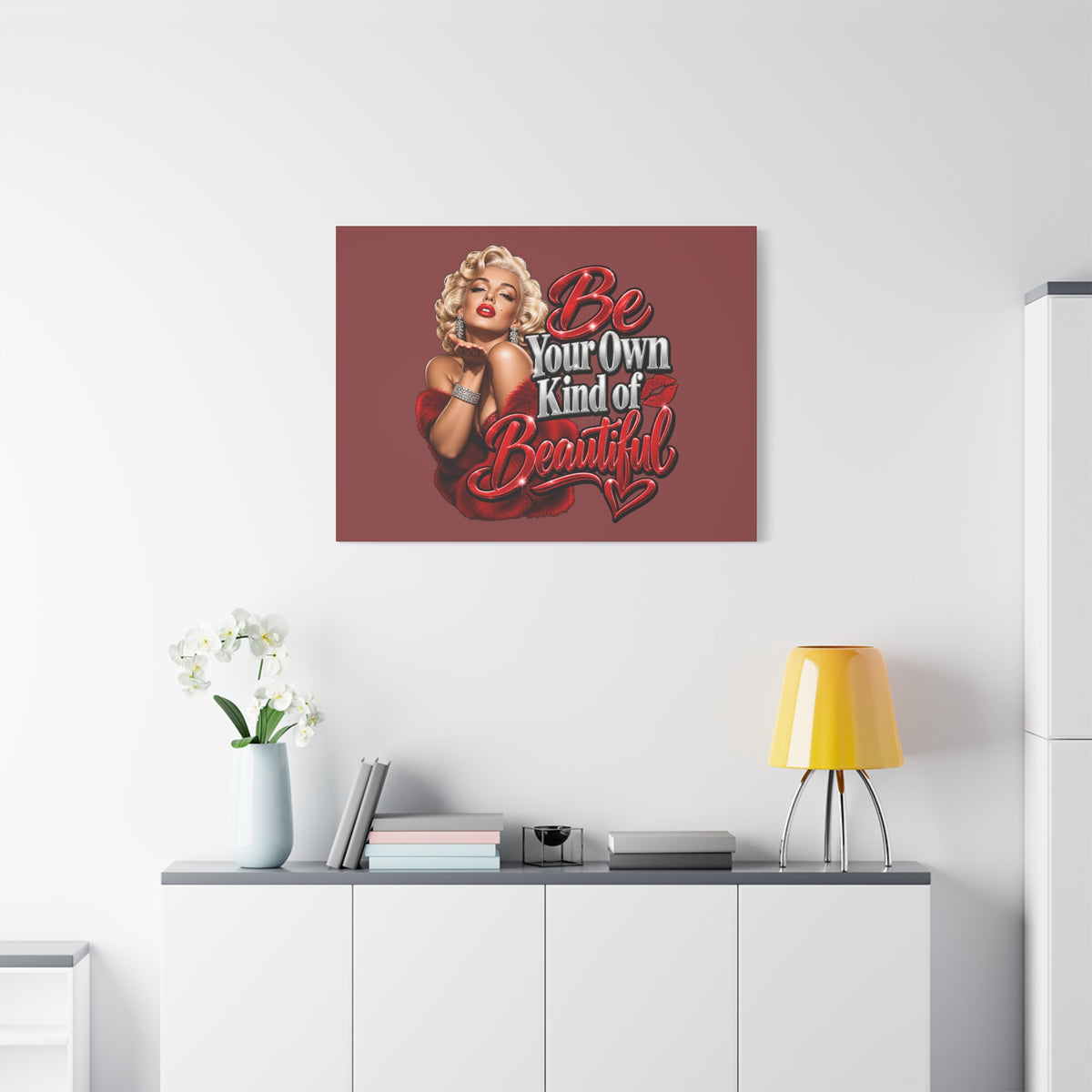 Be Your Own Kind of Beautiful Marilyn Monroe Canvas Wall Art