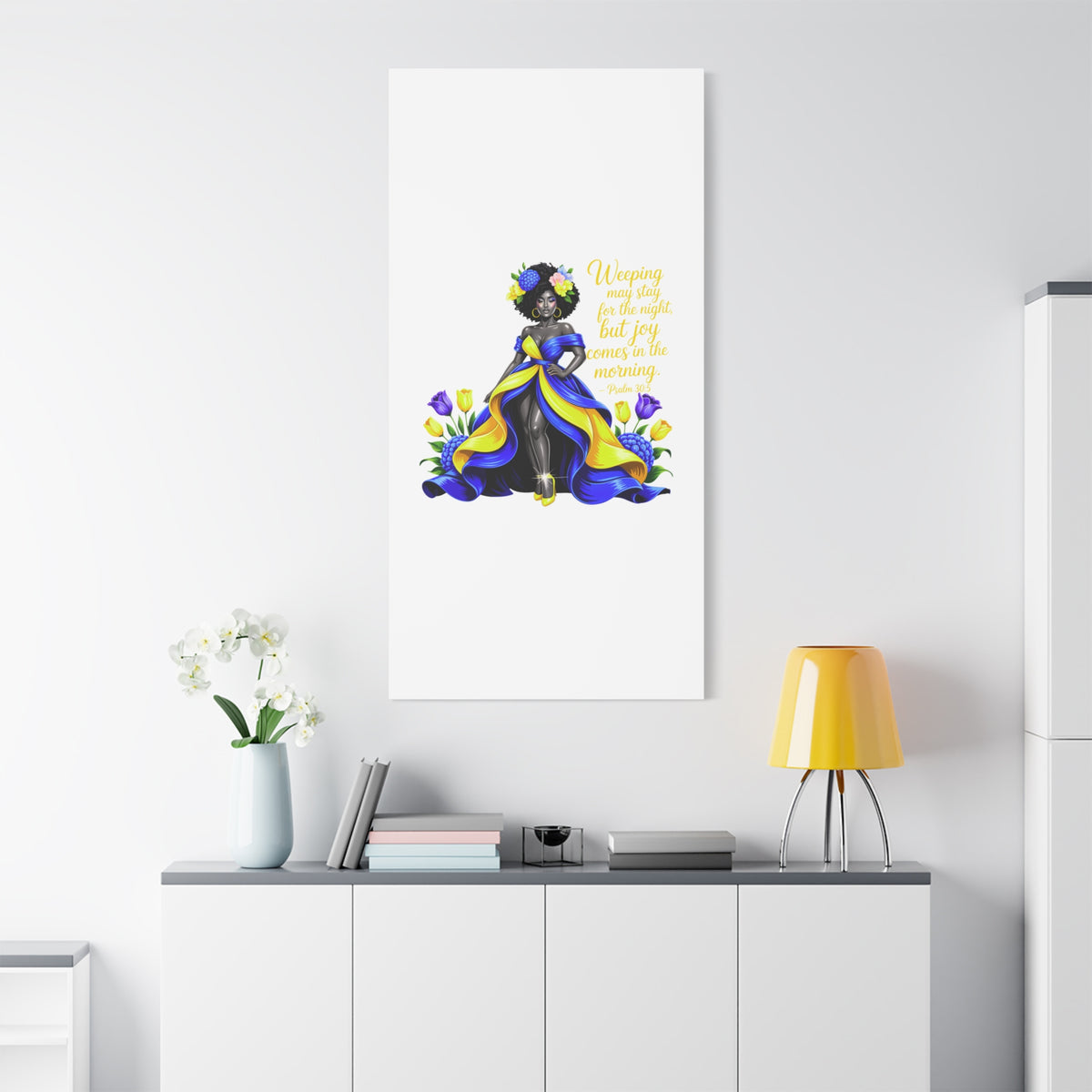 Joy Comes in the Morning Psalm 30:5 Canvas